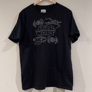 Star Wars Mad Engine Graphic T-Shirt Size Large, Spacecore Cosmic Y2K Retro, NEW